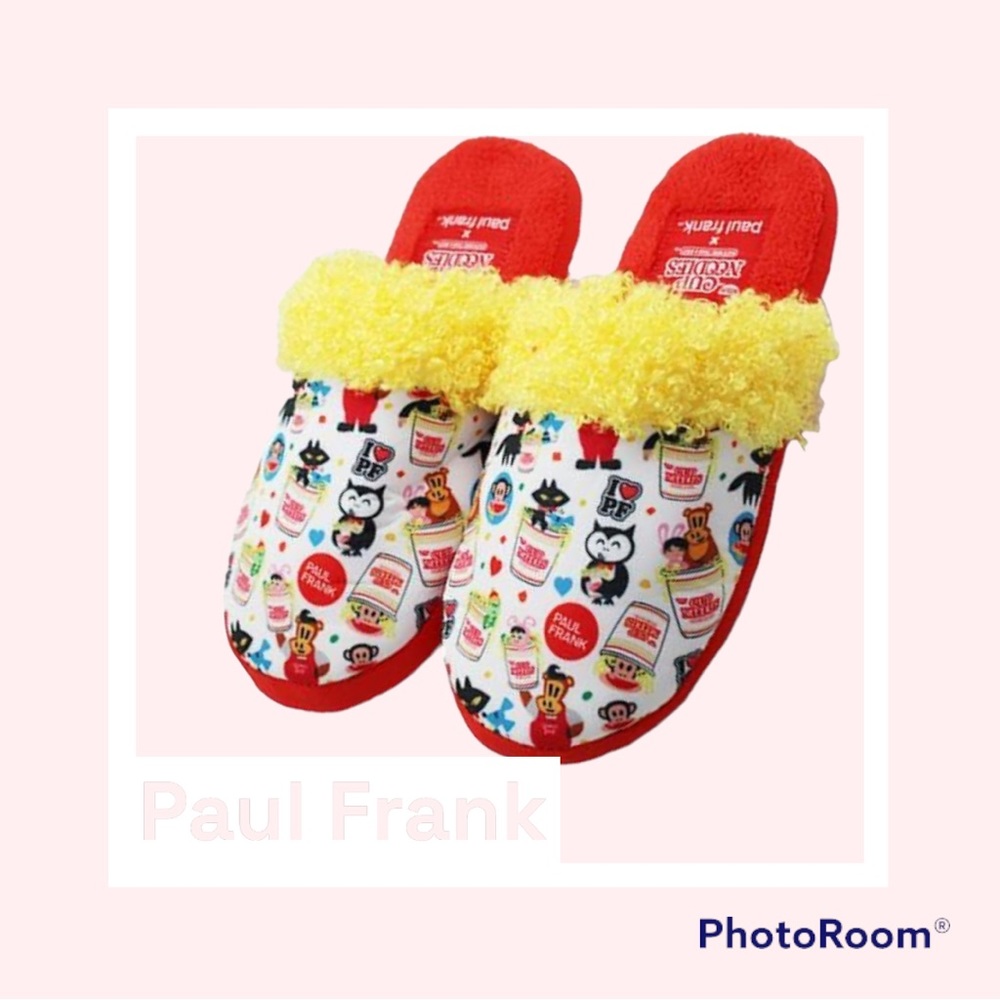 Brand new with tag Soft Slippers by Paul Frank x Cup Noodles